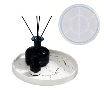 Silikonowa forma Jesmonite do odlewania podstawki w kształcie talerza, Ø 17,2 cm