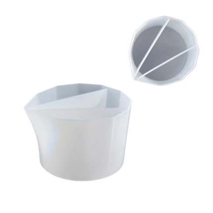 Silikonowa forma do mieszania kolorów (Jesmonite, pigmenty, żywica), 5,5 × 9 cm