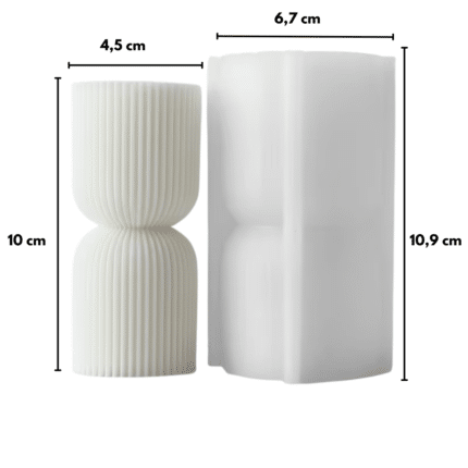 Silikonowa forma do świec, 10 × 4,5 cm