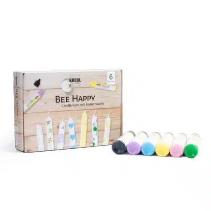 Zestaw pisaków do dekorowania świec KREUL Bee Happy, 6×29 ml