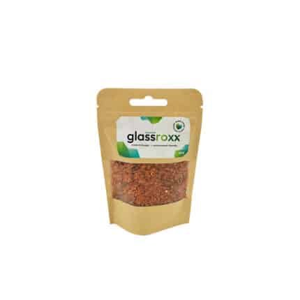 GlassRoxx – kolorowe granulki szklane z recyklingu, pomarańczowy, 150 g